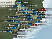 Temperatures a Catalunya