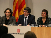 Carles Puigdemont, Ada Colau i Dolors Bassa