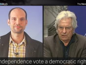 El cara a cara d'Adrià Alsina amb Javier Nart a la televisió pública turca