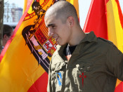 bandera espanyola, bandera franquista, àguila imperial, feixista, feixisme, 12 d'octubre, hispanitat, cap rapat