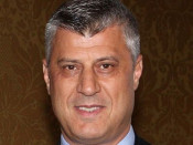 El primer ministre de Kosovo, Hashim Thaçi
