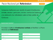 El web del Pacte Nacional del Referèndum