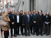 La concentració d'aquest matí davant del Tribunal Suprem