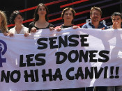 ada colau, xavier domenech, feminisme, dones