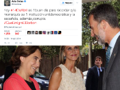 Colau i Felip VI