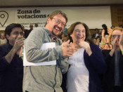 ada colau, xavier domenech, comuns