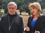 L'abat de Montserrat, Josep Maria Soler, en un moment de l'entrevista de Sílvia Cóppulo