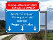 senyals de transit, bilingue