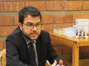 Aragonès, en un moment de l'entrevista