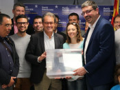 Artur Mas durant el discurs a la nova seu del PDECAT a la Conca de Barberà