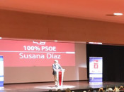 Zapatero, durant el míting a Miranda de Ebro