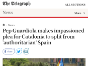 El discurs de Guardiola al The Telegraph