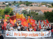 occità, manifestació, carcassona, occitània