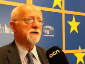 El polític alemany Bernhard von Grünberg a l'Aula Europa de la Representació de la Comissió Europea a Barcelona