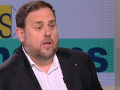 Oriol Junqueras durant l'entrevista a Els Matins