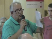 L'assistent a la conferència durant la seva intervenció