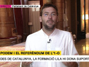 Dante Fachín durant l'entrevista a Els Matins de TV3