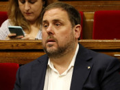El vicepresident de la Generalitat, Oriol Junqueras, al ple del Parlament del passat 12 de juliol