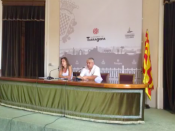 Imatge de la roda de premsa de la CUP Tarragona