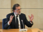 El president del govern espanyol, Mariano Rajoy, declarant com a testimoni en el judici del cas Gürtel a la seu de l'Audiència Nacional