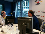 El vicepresident de la Generalitat, Oriol Junqueras, als estudis de Catalunya Ràdio