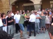 Jaume Colomer i Josep Anglada en un moment de la discussió