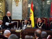 Pla general de la inauguració de l'any judicial, amb el discurs del fiscal general de l'Estat, José Manuel Maza