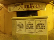 encartellada, cartells, campanya, barcelona, horta guinardo