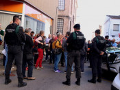 Dispositiu de la Guàrdia Civil a l'empresa Unipost de Terrassa