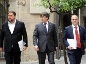 Oriol Junqueras, Carles Puigdemont i Jordi Turull