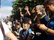 guardia civil, cotxes, periodistes