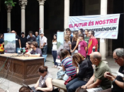 Imatge de la roda de premsa d'Universitats per la República