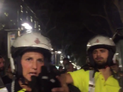 Moment de l'actuació policial