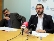 El primer tinent d'alcalde de Mataró, Quim Fernández, i l'alcalde de la ciutat, David Bote, en una imatge d'arxiu