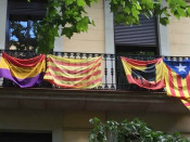 banderes, bandera espanyola, estelada, senyera, estanquera