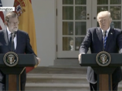 Mariano Rajoy amb Donald Trump a la Casa Blanca