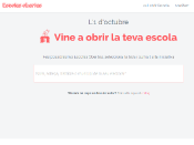 Captura del web Escoles Obertes