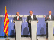 Turull, Junqueras i Romeva expliquen l'operativa de l'1-O