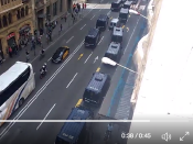 La policia espanyola a la Via Laietana de Barcelona