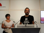 Pla mig dels diputats de la CUP Mireia Boya i Benet Salellas
