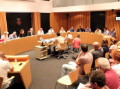 Pla general del ple de l'Ajuntament de Blanes d'aquest 4 d'octubre