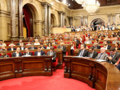 Imatge general del ple del Parlament del 6 de setembre de 2017