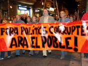manifestació, corrupció, santa coloma de gramenet, pretòria