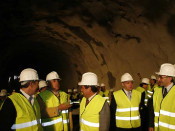 túnel, dues valires, andorra, esfondrament, visita obres