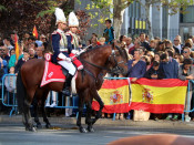 Un dels moments de la desfilada militar, el 12 d'octubre de 2017