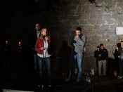 La coordinadora general del PDeCAT, Marta Pascal, en l'homenatge a la mort de Lluís Companys