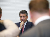 El ministre d'Exteriors alemany Sigmar Gabriel en una reunió a Berlin al setembre