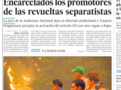 Portada de 'El País' d'aquest dimarts 17 d'octubre de 2017