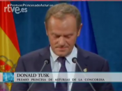 El president del Consell Europeu, Donald Tusk,  als premis Princesa d'Astúries