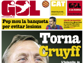 diario gol, johan cruyff, portada